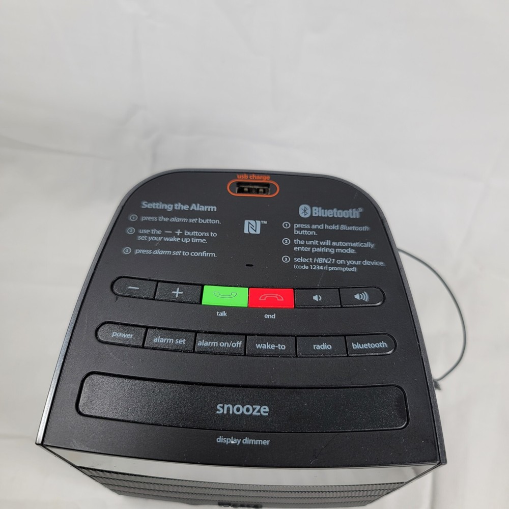 Used iHome model HBN21 Bluetooth Alarm Clock