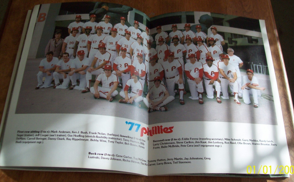 1977 Phillies Official Yearbook Second Edition
