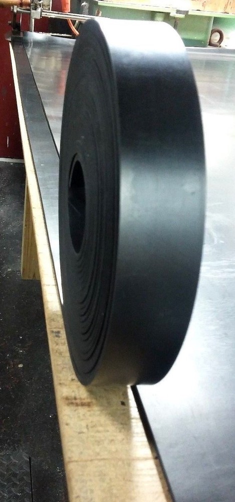 Neoprene Sheet Rubber Solid Strip 1/4"Thick x 3" W x 10-Foot Roll 60 Duro Std