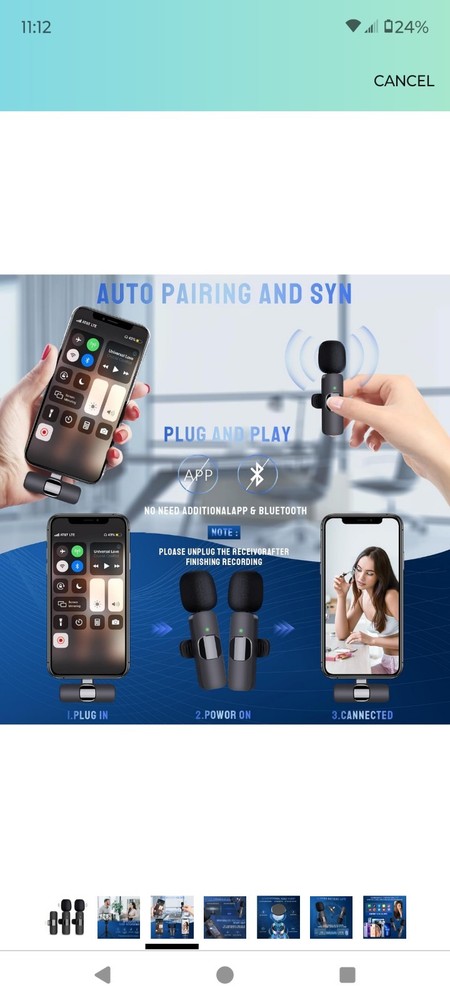 Wireless Lavalier Microphone For iPhone