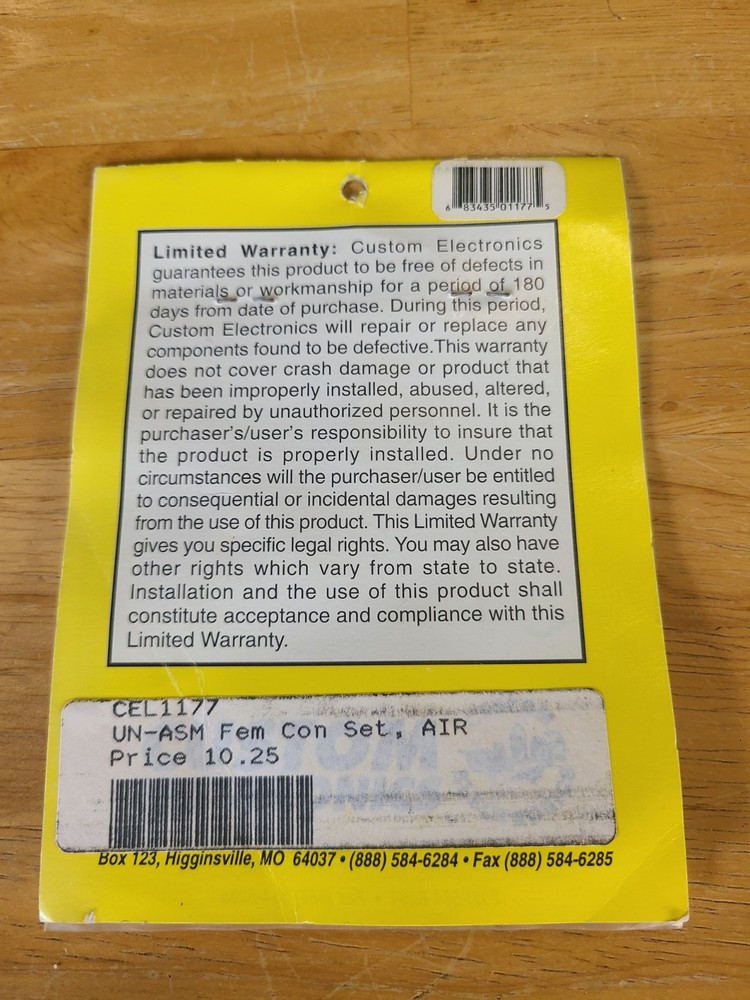 Custom Electronics Airtronics Female Unasm (4) CEL1177