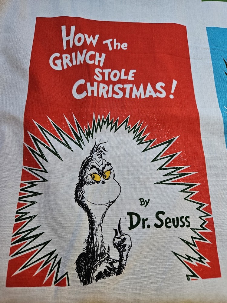 Dr Seuss Fabric Panel, Cotton, $12