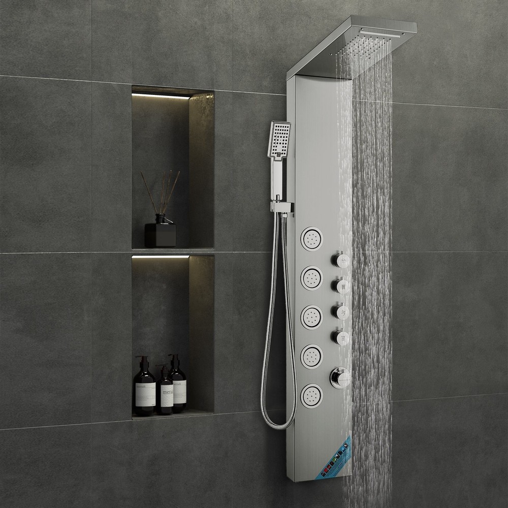 Shower Panel System 4 Shower Modes Shower Panel Tower Rainfall Waterfall 5