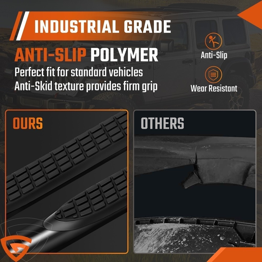 Replacement Step Pad for 3" Round Nerf Bars - Set of