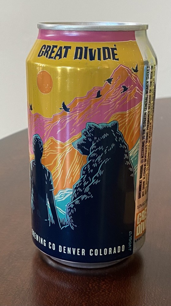 Great Divide Denver Pale Ale Empty Beer Can Bottom Opened