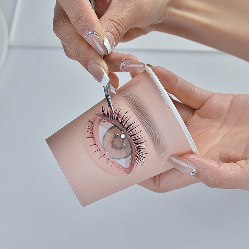 5Pcs Beauty Eyelash Practice Paper Cup Eyelash Extension Beginner Practice