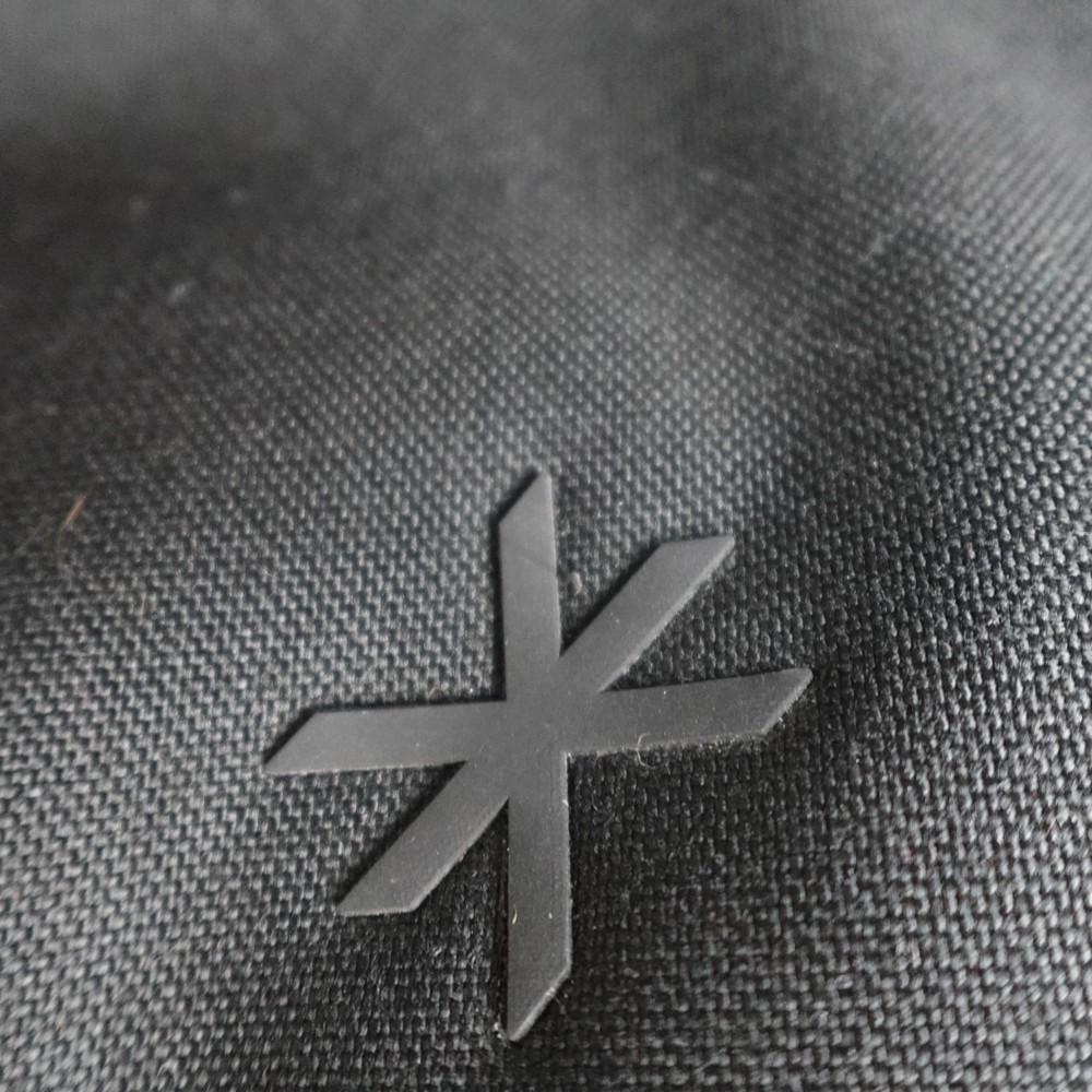 Shrine Backpack Black Red Solid Sneaker Compartment Travel