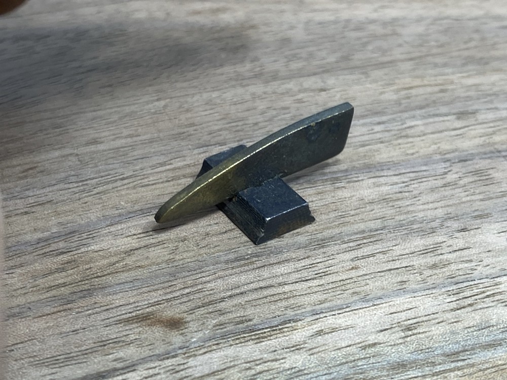 Bent Rocky Mountain CVA Hawken Brass Front Sight Muzzleloader Rifle