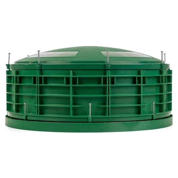 Septic Tank Riser Combo 20 in x 6 in Heavy Duty Polyethylene Durable Green Lid