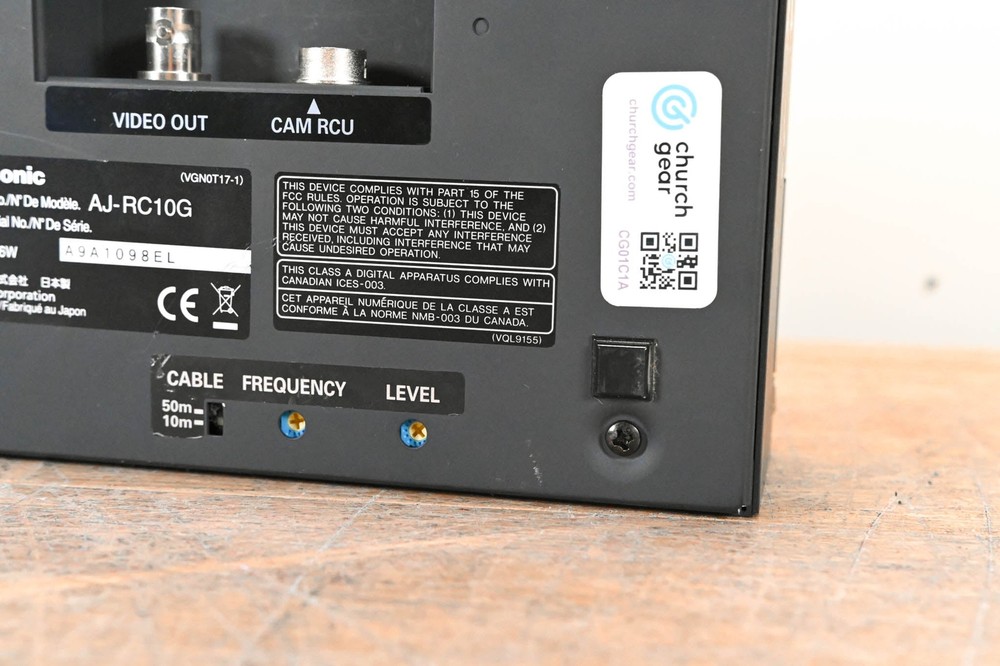 Panasonic AJ-RC10G Remote Control Unit CG01C1A