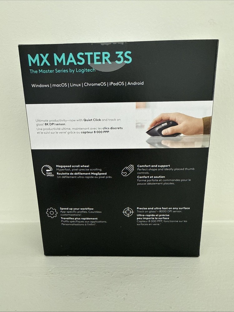 Logitech MX Master 3S Wireless Mouse - Black