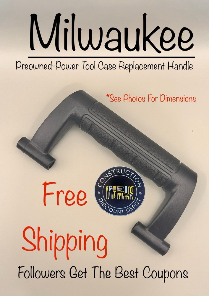 Genuine OEM Milwaukee REPLACEMENT Handle for Hard Plastic Tool Case Preowned