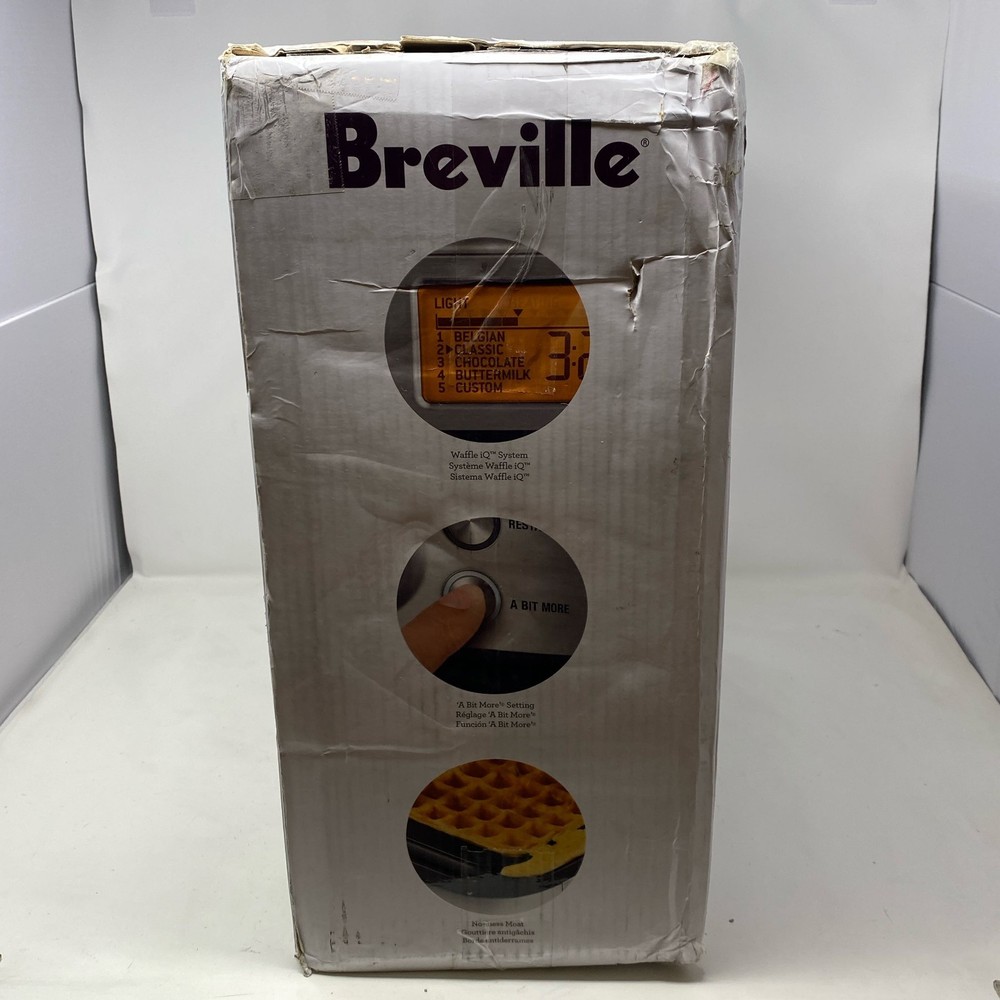 Breville Smart Waffle Pro 4-Slice Waffle Maker - Silver