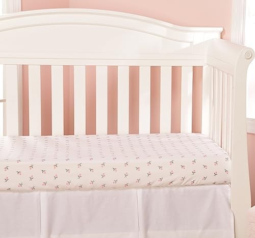 2pk Crib Sheet Set - Floral and Rosebud