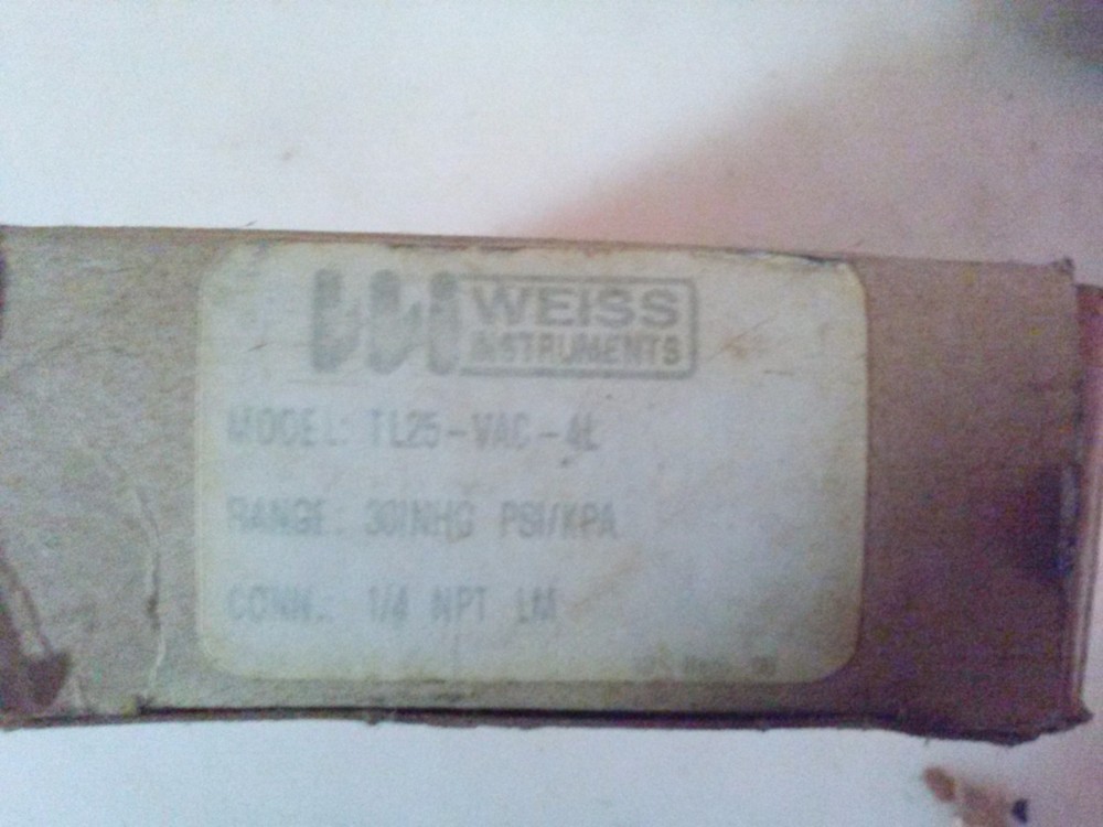 Weiss TL25-VAC-4L gauge