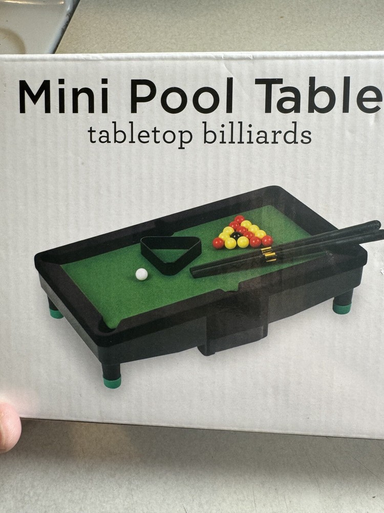 Mini Pool Table Set Portable Small Tabletop Billiards Game