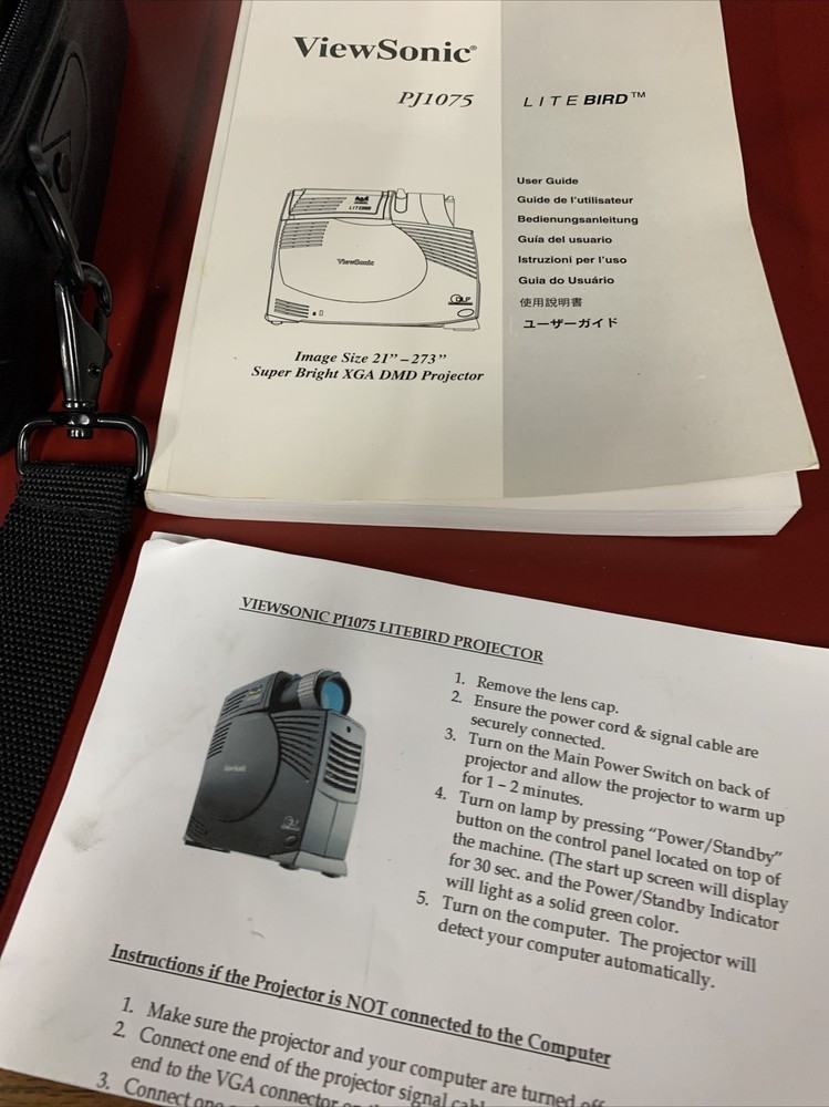 viewsonic lite bird projector case Remote Cords and accessories (no projector)
