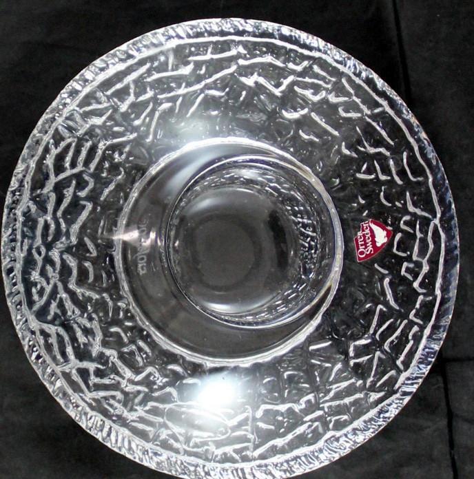 Orrefors Crystal Discus Votive Candle Holder
