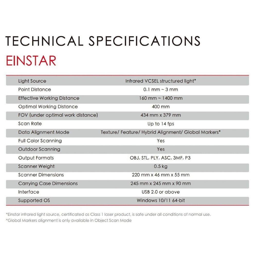NEW Shining3D Einstar Handheld Color 3D Scanner with Scanning Software