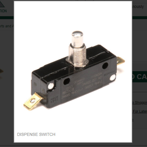 DISPENSE SWITCH # 1011342-26