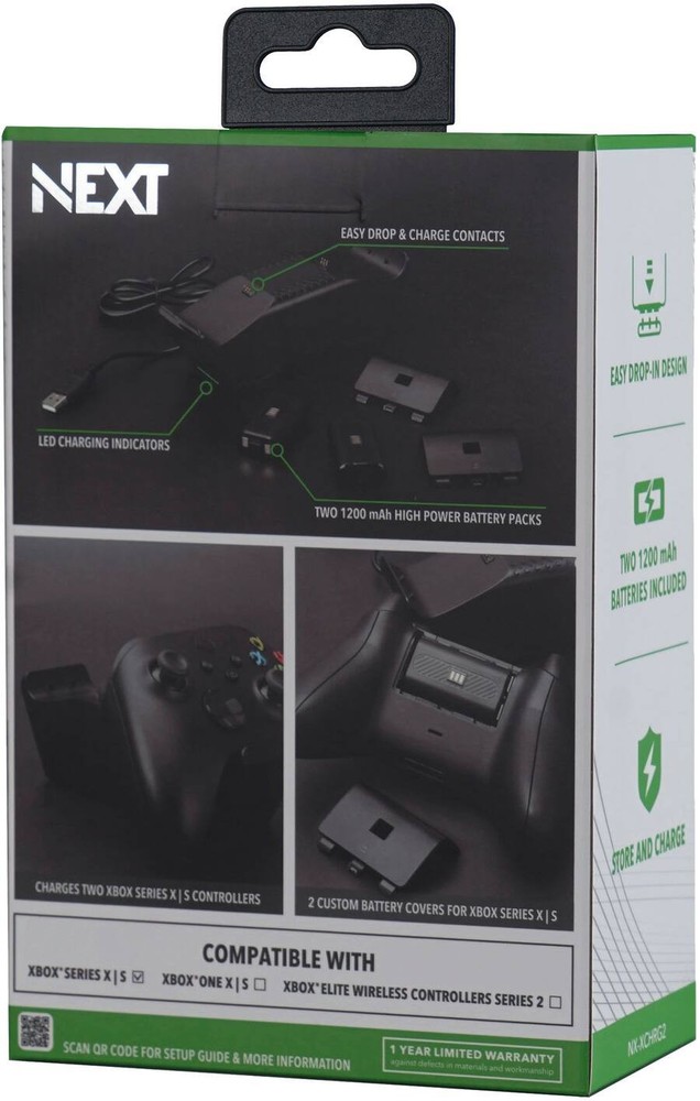 NEXT Dual Controller Charging System for Xbox Series X|S - Black (NX-XCHRG2)™