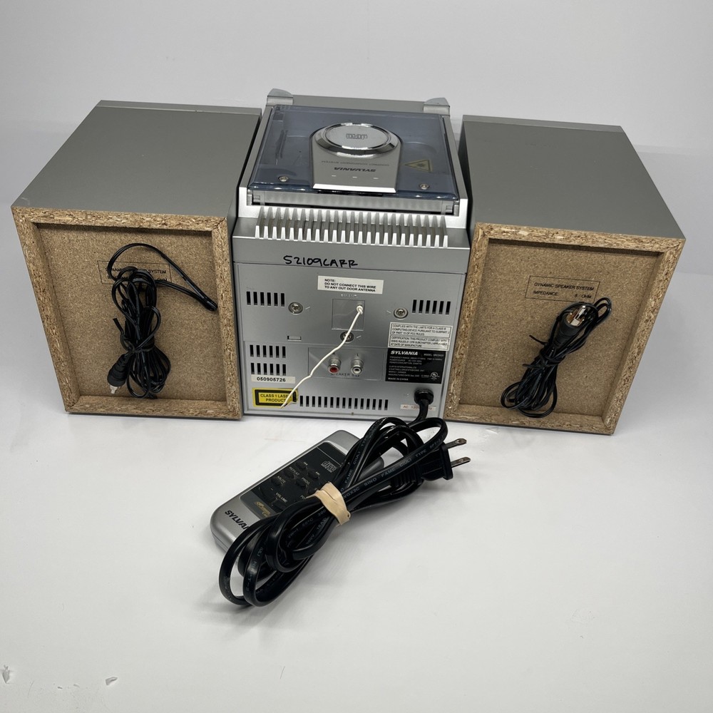 2006 Sylvania SRCD629 Micro CD System AM/FM Radio Top Loading CD Player LCD