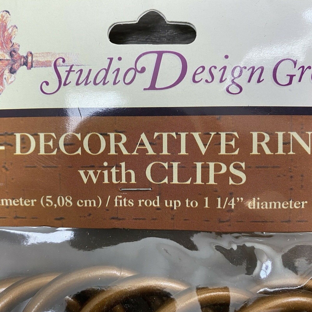 Studio Design Group 7-Decorative Rings With Clips