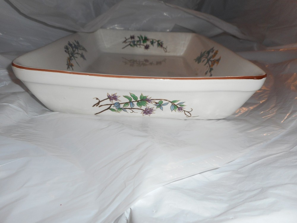 Woodhill Rectangular Baking Dish Floral Microwave Oven Dishwasher Safe