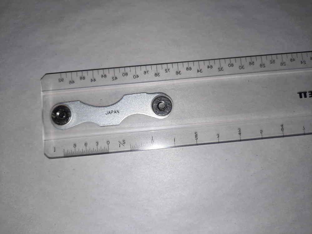 Pickett 12" Plastic Drafting Scale; 1/8, 1/4, 1/2, & 1