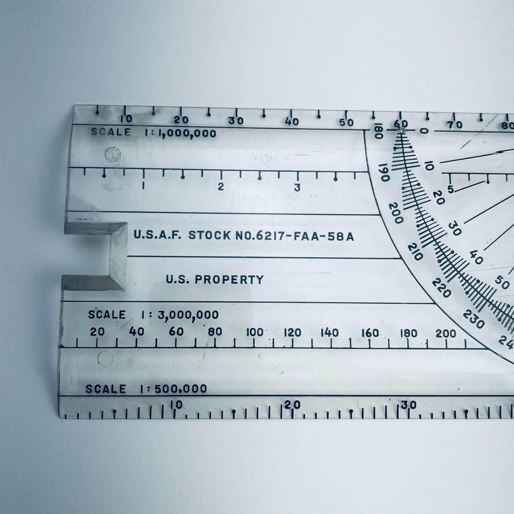 US AIR FORCE TYPE B-2A AIR NAVIGATION AIRCRAFT PLOTTER 6217 with Davis Plotter