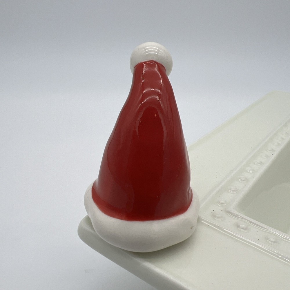 Nora Fleming RETIRED Santa Hat Mini with NF Initials