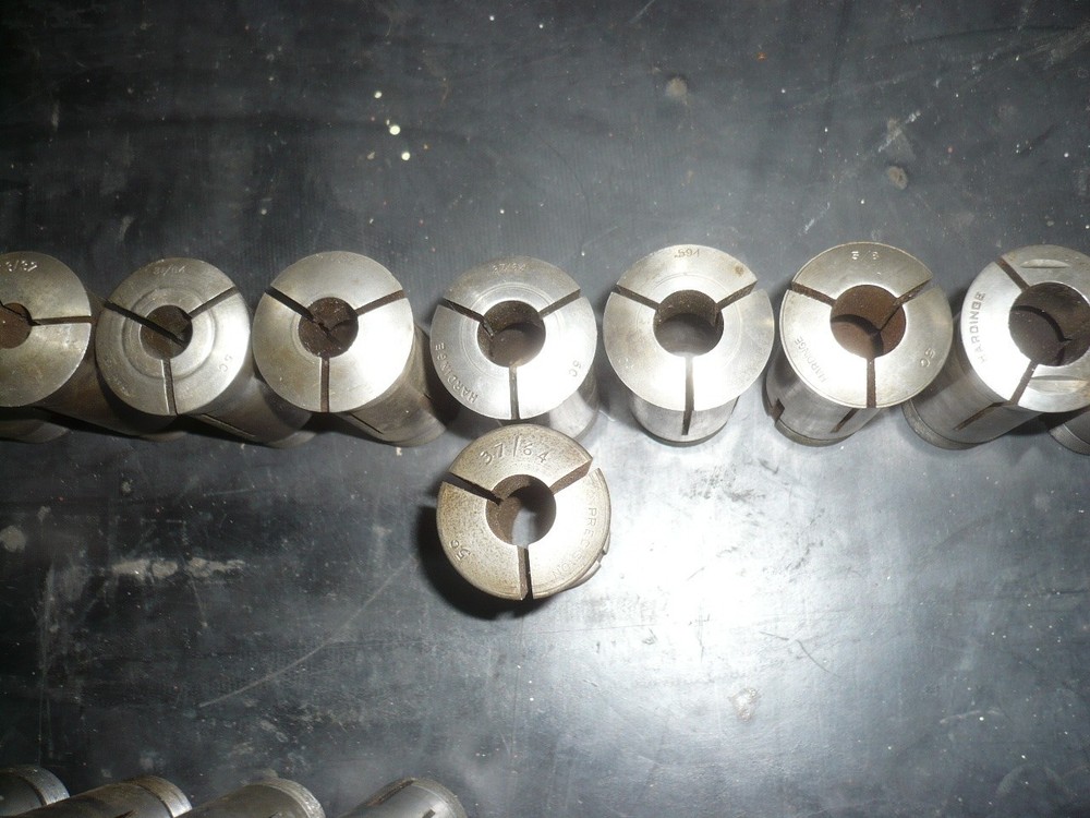 5C collets, (48) round, square, hex, mostly Hardinge