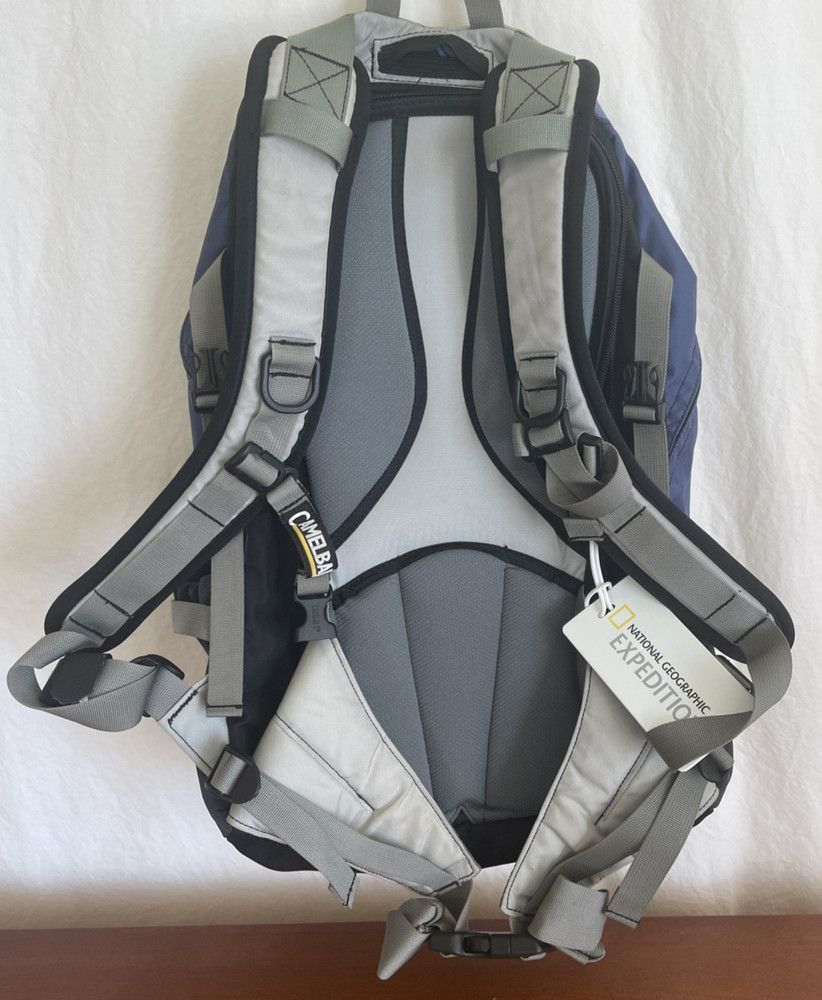 Camelbak ISIS Backpack Blue Grey Adjustable Waist Shoulder Strap Day Pack