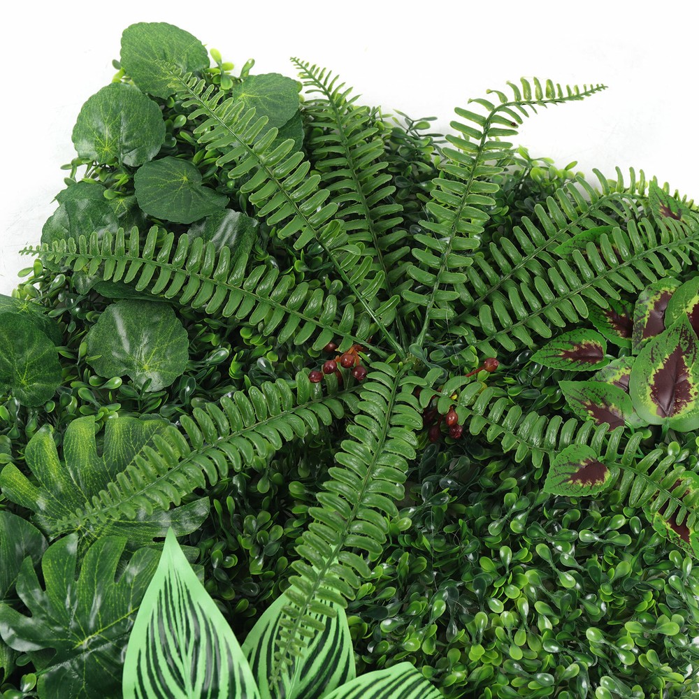 12 Pcs Artificial Plant Wall Mat Greenery Wall Hedge Grass Fence Foliage Panel