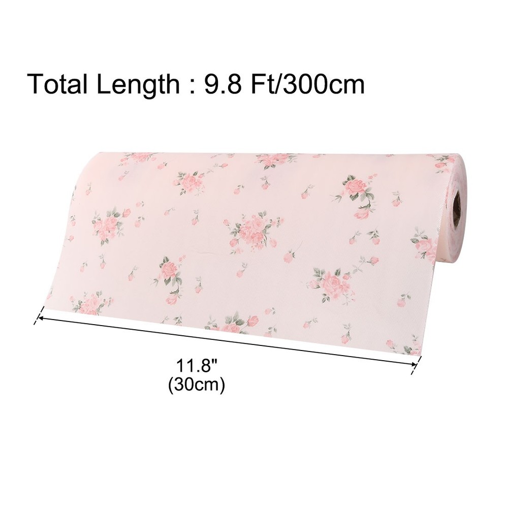 Rose Pattern Cabinet Table Drawer Liner Wardrobe Shelf Pad Protector 30x300cm