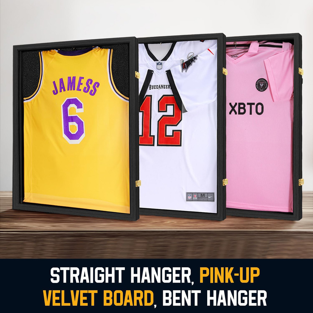 Jersey Frame Display Case ,Jersey Shadow Box with 98% UV Protective Acrylic D...