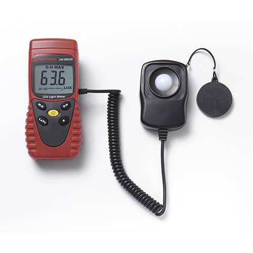 Amprobe LM-200LED Professional LED Light Meter with Sensor Cap, Case