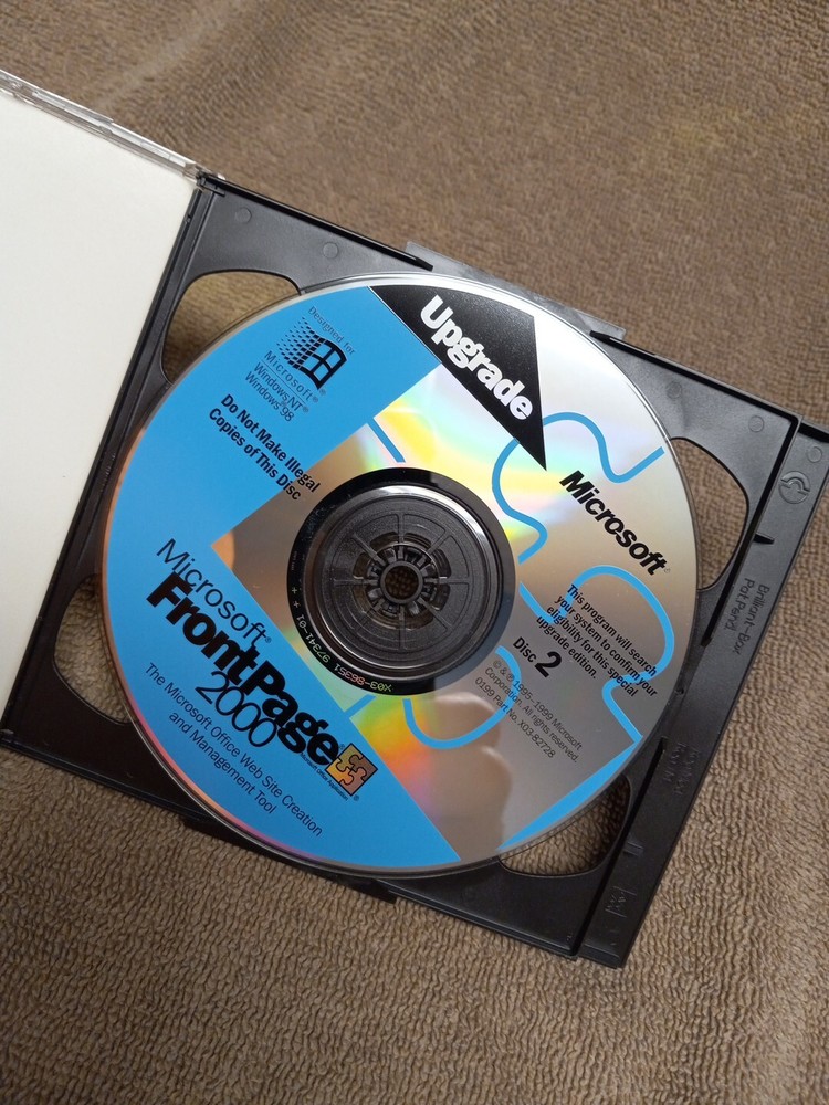 Microsoft Frontpage 2000 Upgrade With Product Key
