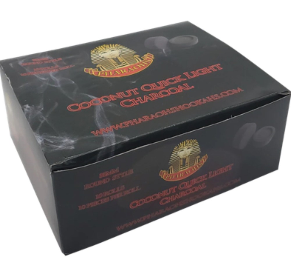 Pharaoh’s COCONUT QUICK LIGHT CHARCOAL - 35MM 100pcs