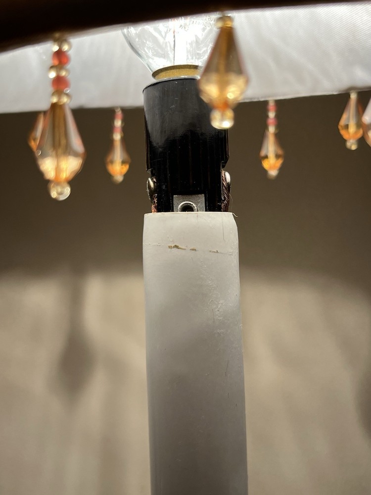 NIGHT LIGHT BRASS MARBLE BASE CANDLE BULB