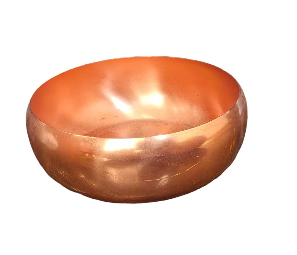 Copper Round Bowl 6in