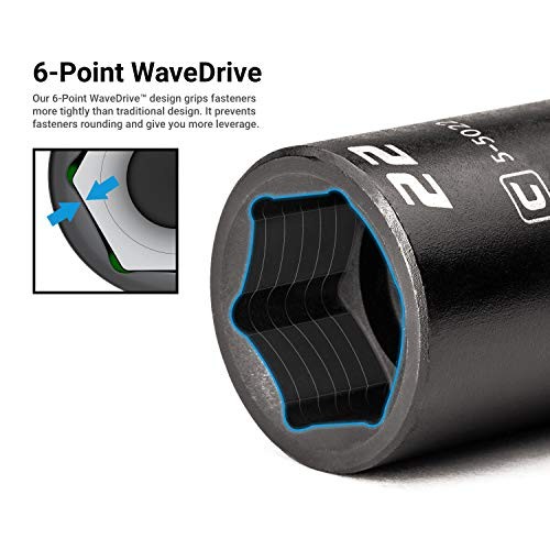 3/8 in. Drive Semi-Deep Impact Socket 12 mm