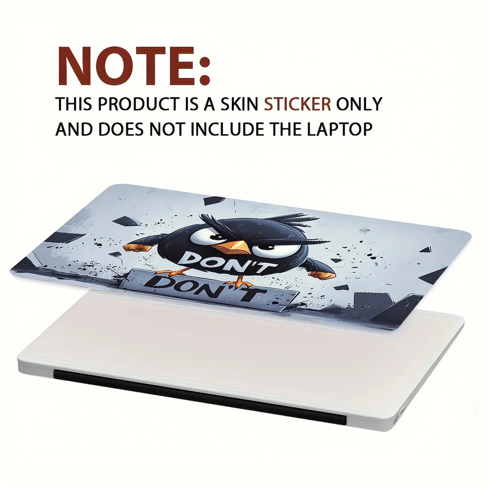 2Pack Patterned Bird Art Laptop Sticker Case Universal Scratch Resistant Sticker