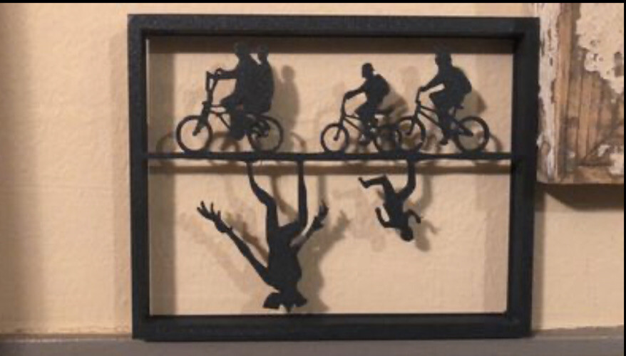 Stranger Things silhouette decor