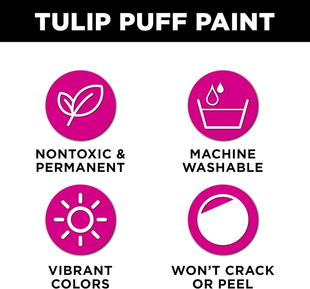 Vibrant 4oz Deep Red Fabric Paint with Precision Tip - Perfect for DIY Projects