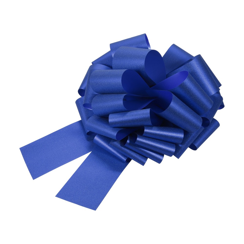 16 Inch Large Pull Bow Gift Wrapping Big Pull Bows Ribbon Dark Blue