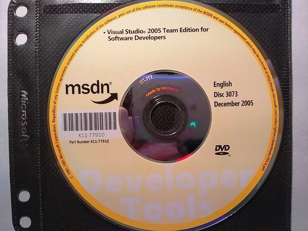 Microsoft Visual Studio 2005 Team Edition for Software Developers w/ License Key