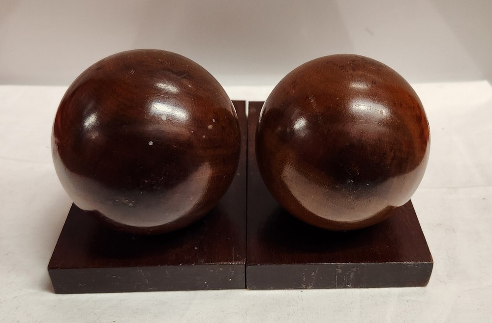 Vintage Solid Wooden Cuban Maracas Bookends