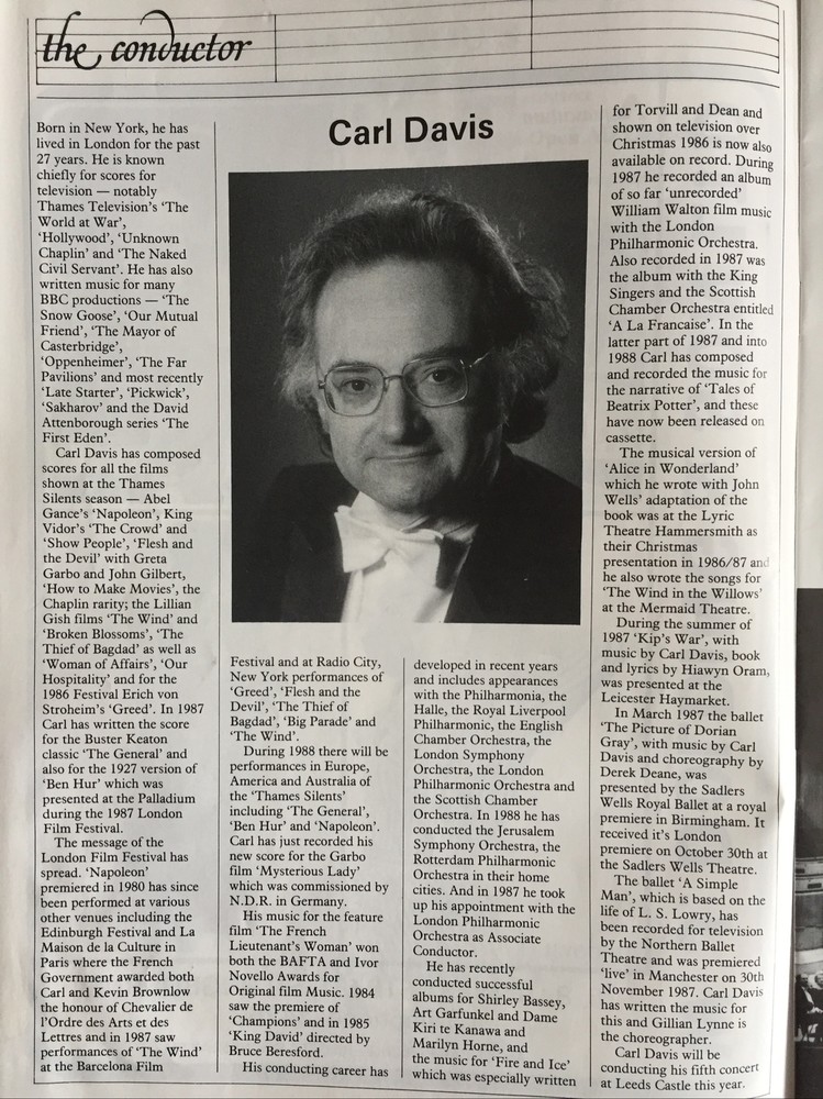 Leeds Castle Open Air Classical Concert Programme, Tickets & article. 1988.