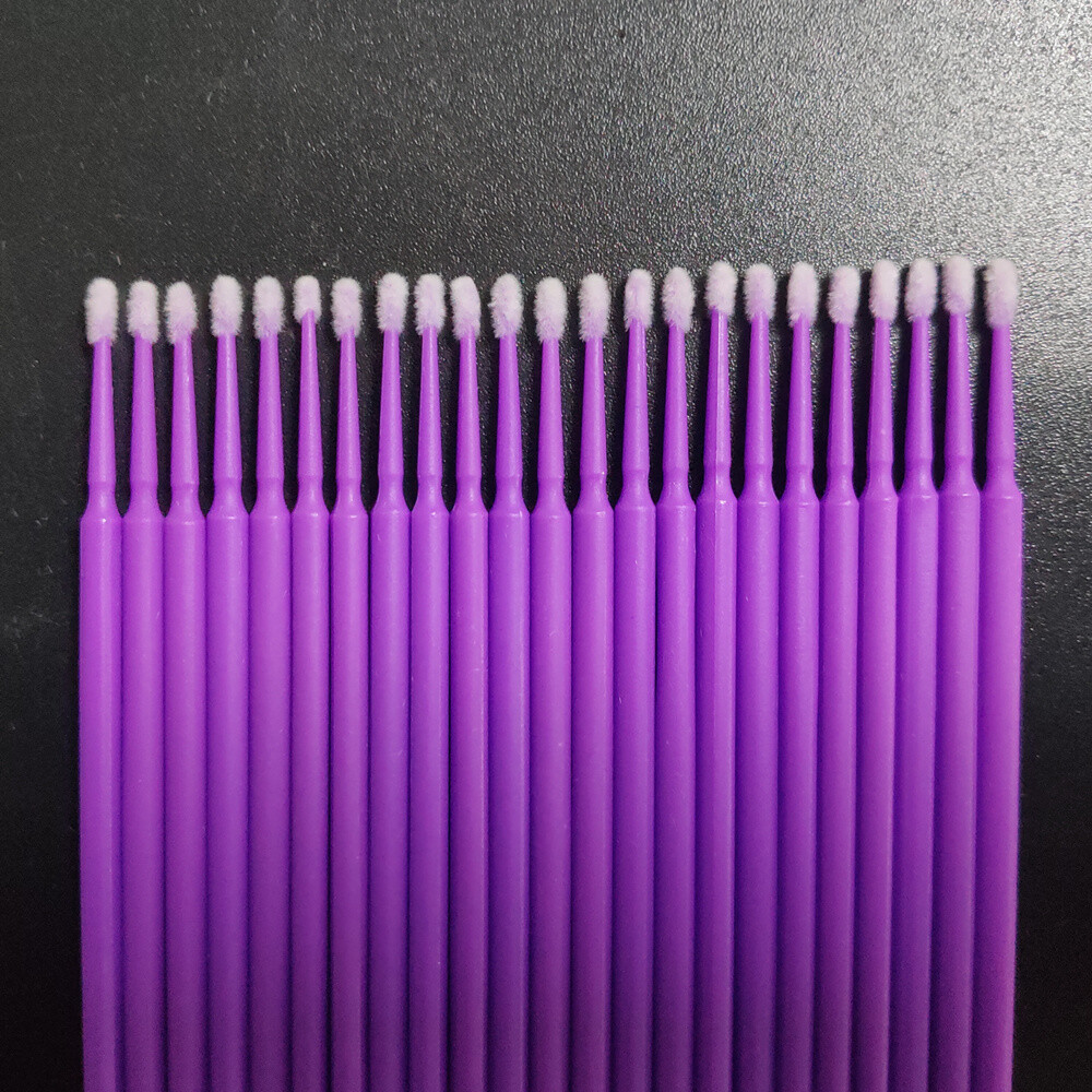 100Pcs Micro Swabs Applicators Microbrush Dental (Regular,Fine,Super Fine) Eye